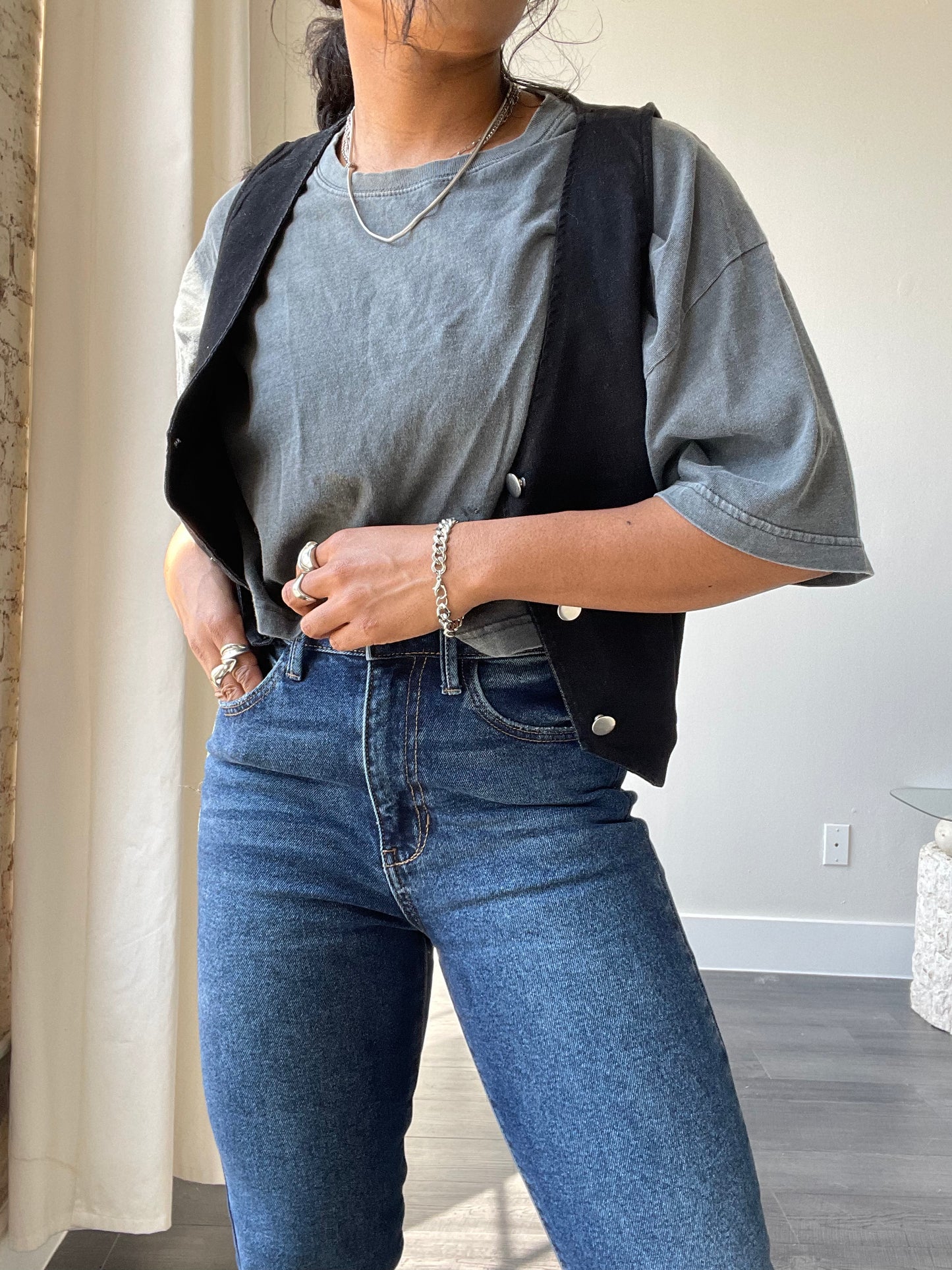 Chelsea Mid - Rise Flare Jean In Dark Indigo