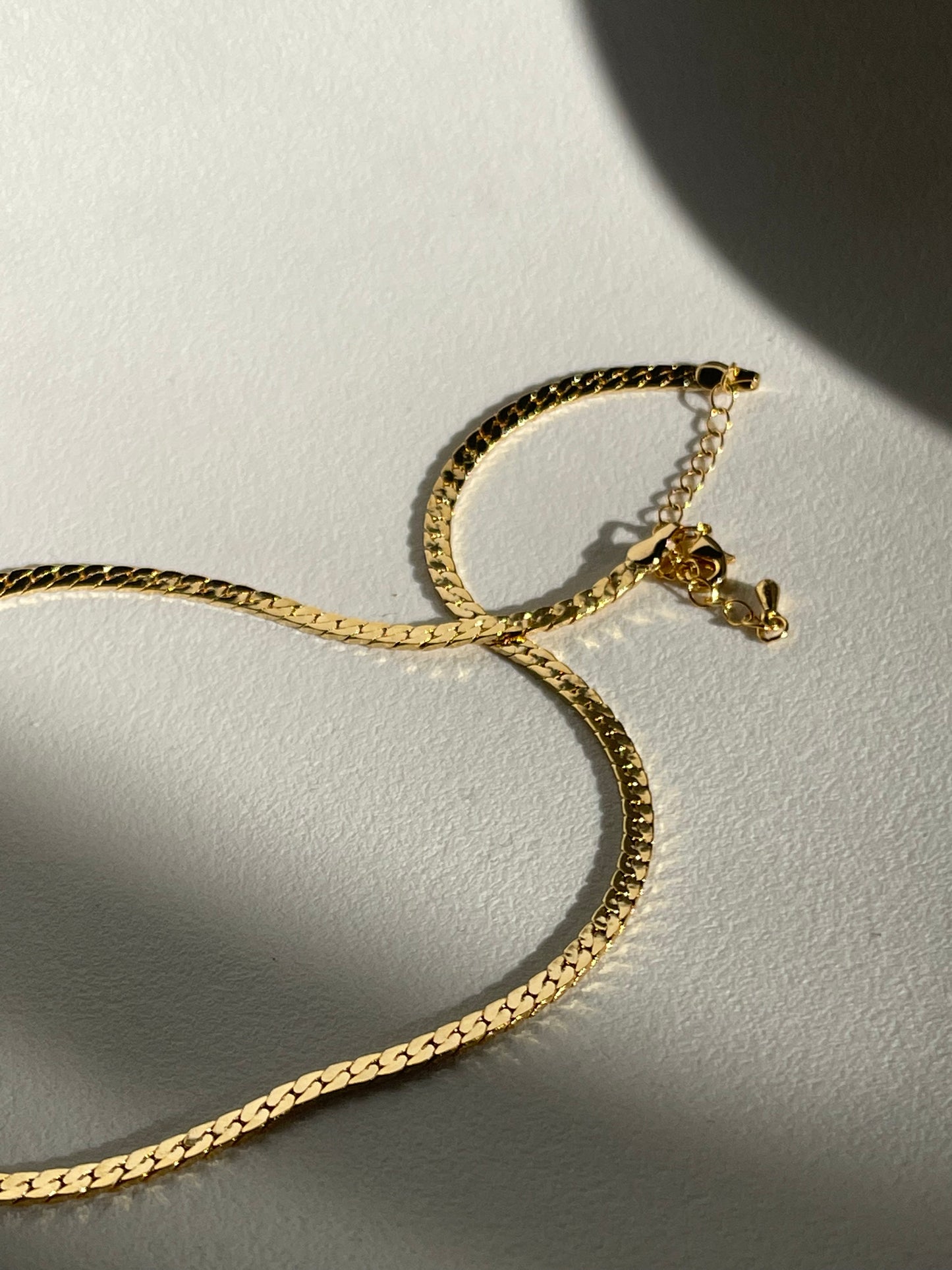 Corin Classic Flat Chain Necklace In Gold