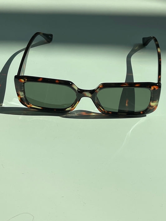 Eliza Round Square Sunglasses In Tortoise