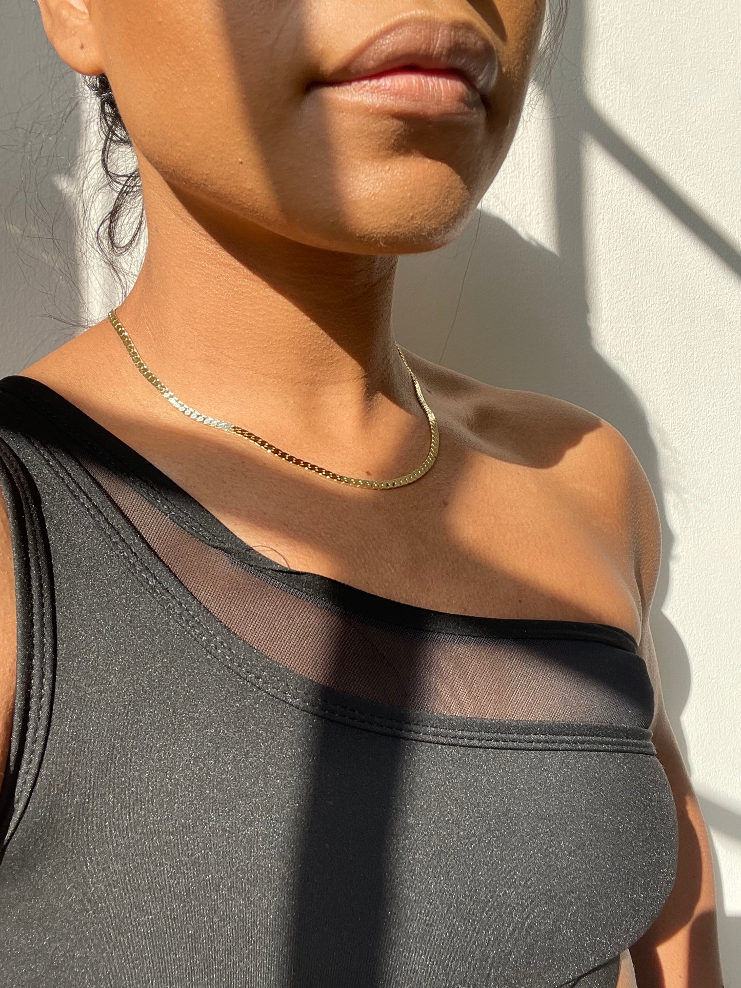 Corin Classic Flat Chain Necklace In Gold