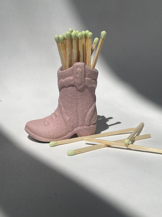 Cowboy Boot Match Holder In Pink