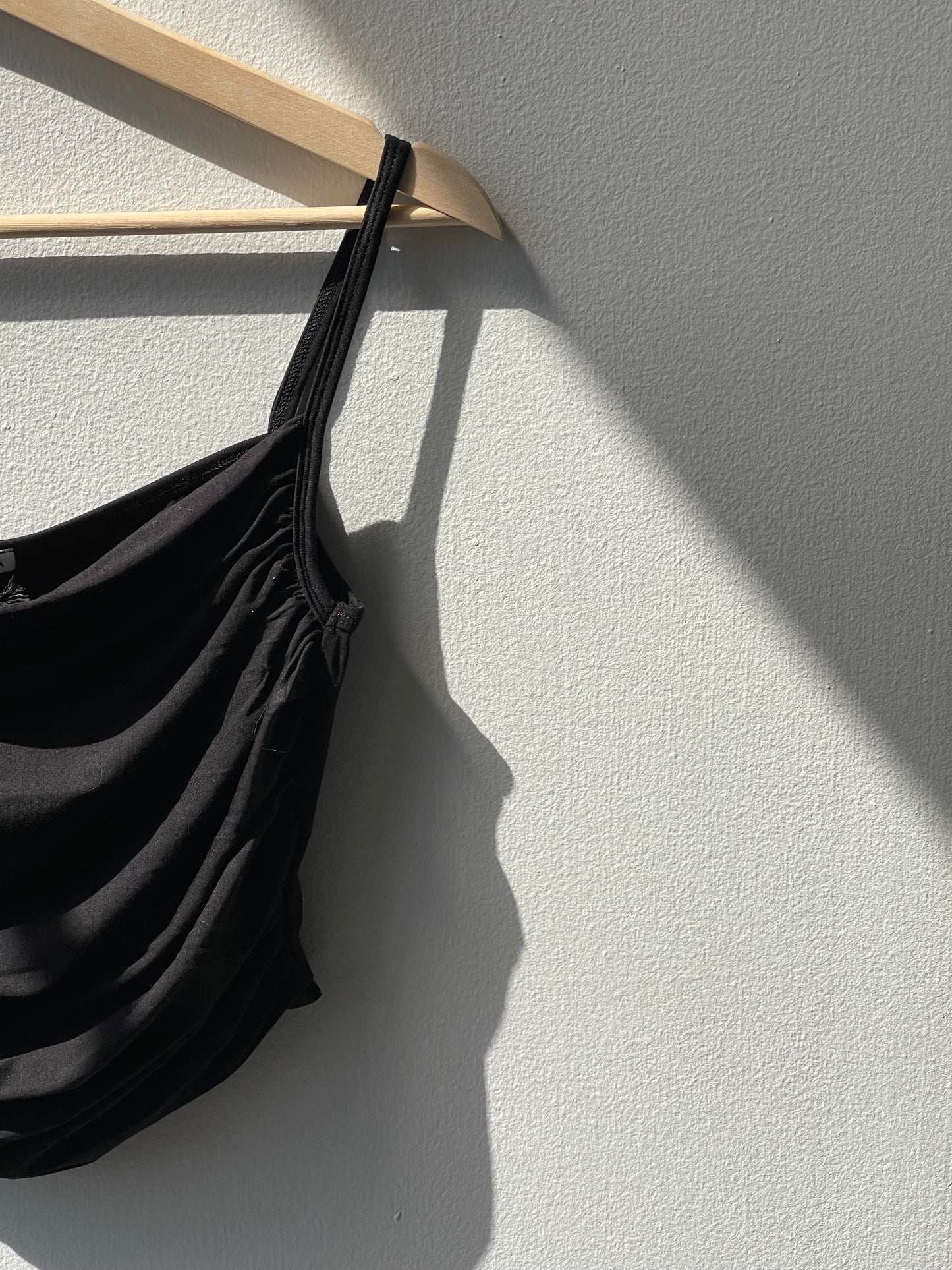 Maia Slouch Corset Crop Top In Black