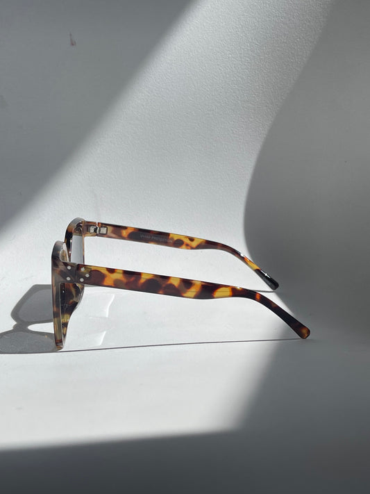 Aiko Oversized Square Sunglasses In Tortoise