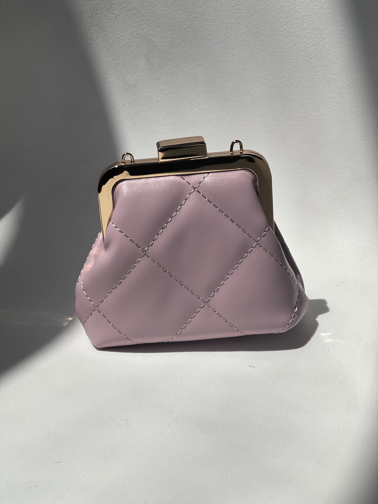 Polly Classic Pouch Mini Clutch Purse Bag In Blush