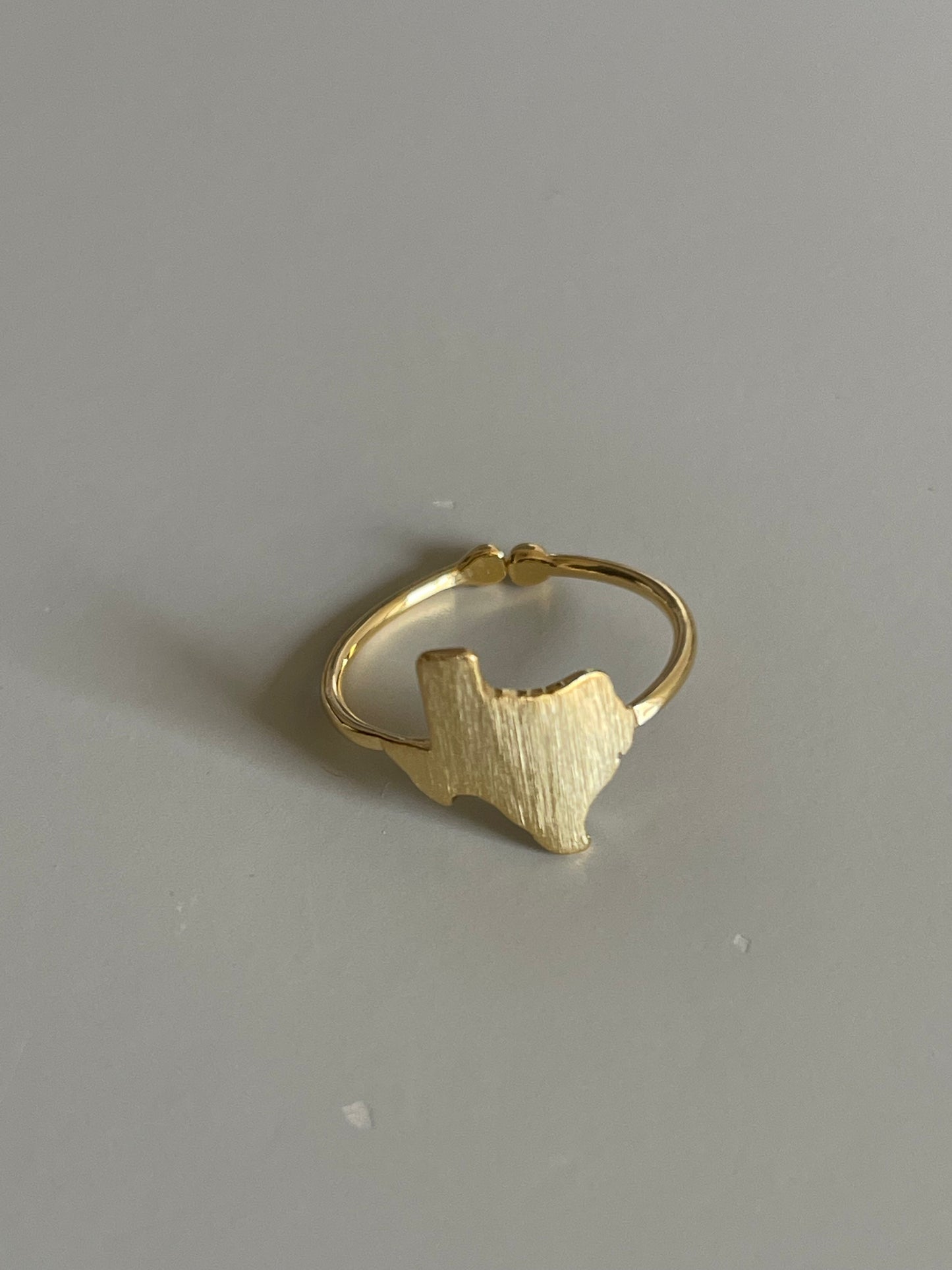 Texas State Ring In Gold