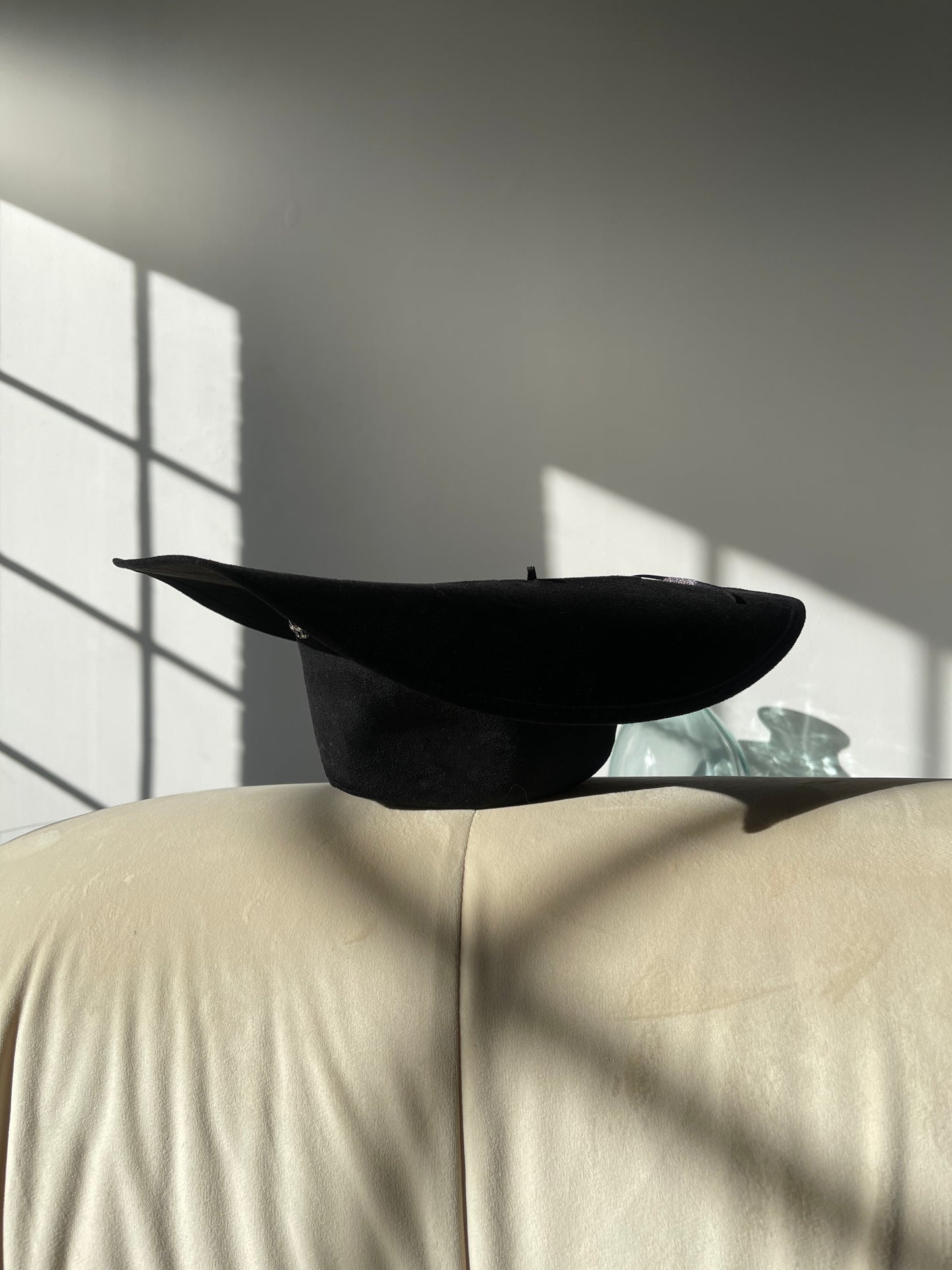 Melina Western Style Cowboy Hat Fedora In Black