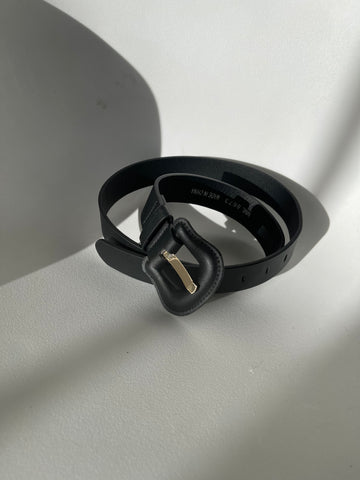 Morgan Modern Classics Belt In Matte Balck