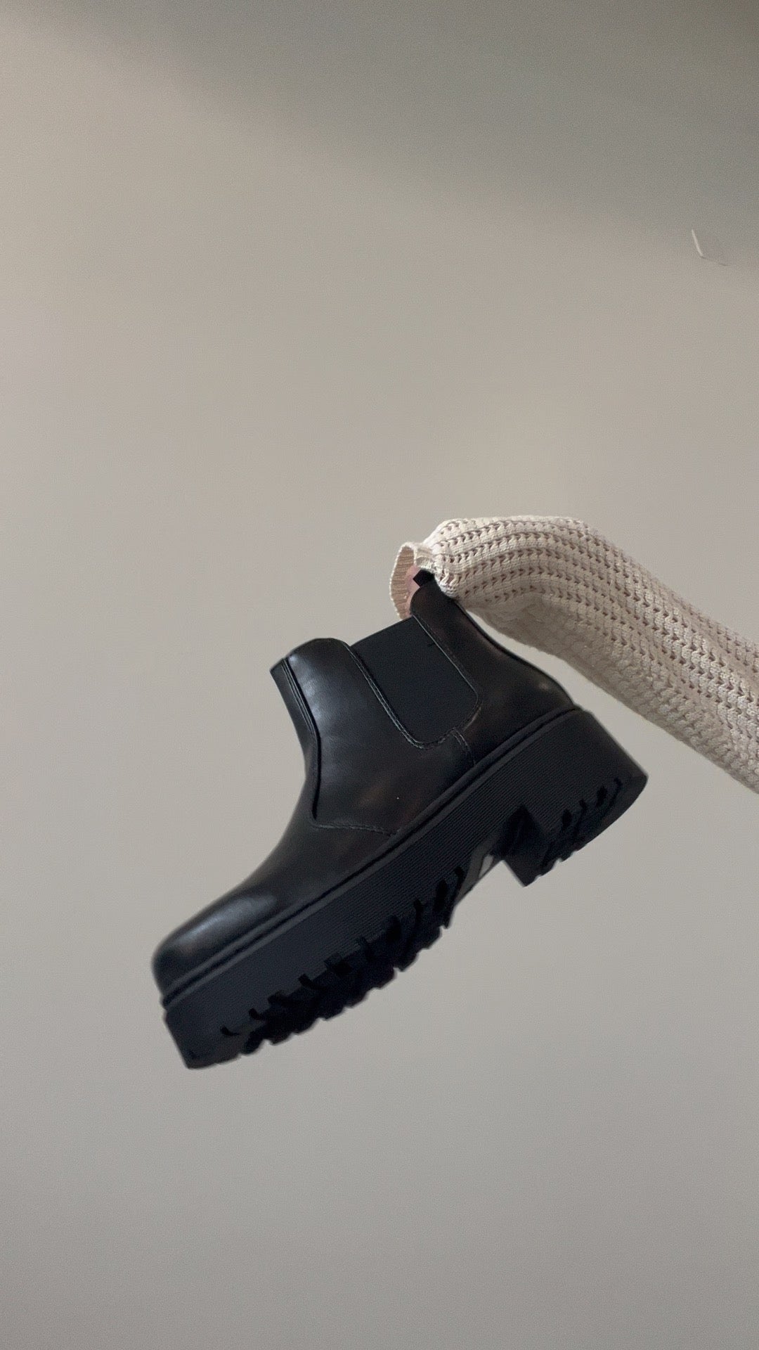 Rocky Mid Flatform Bootie In Black