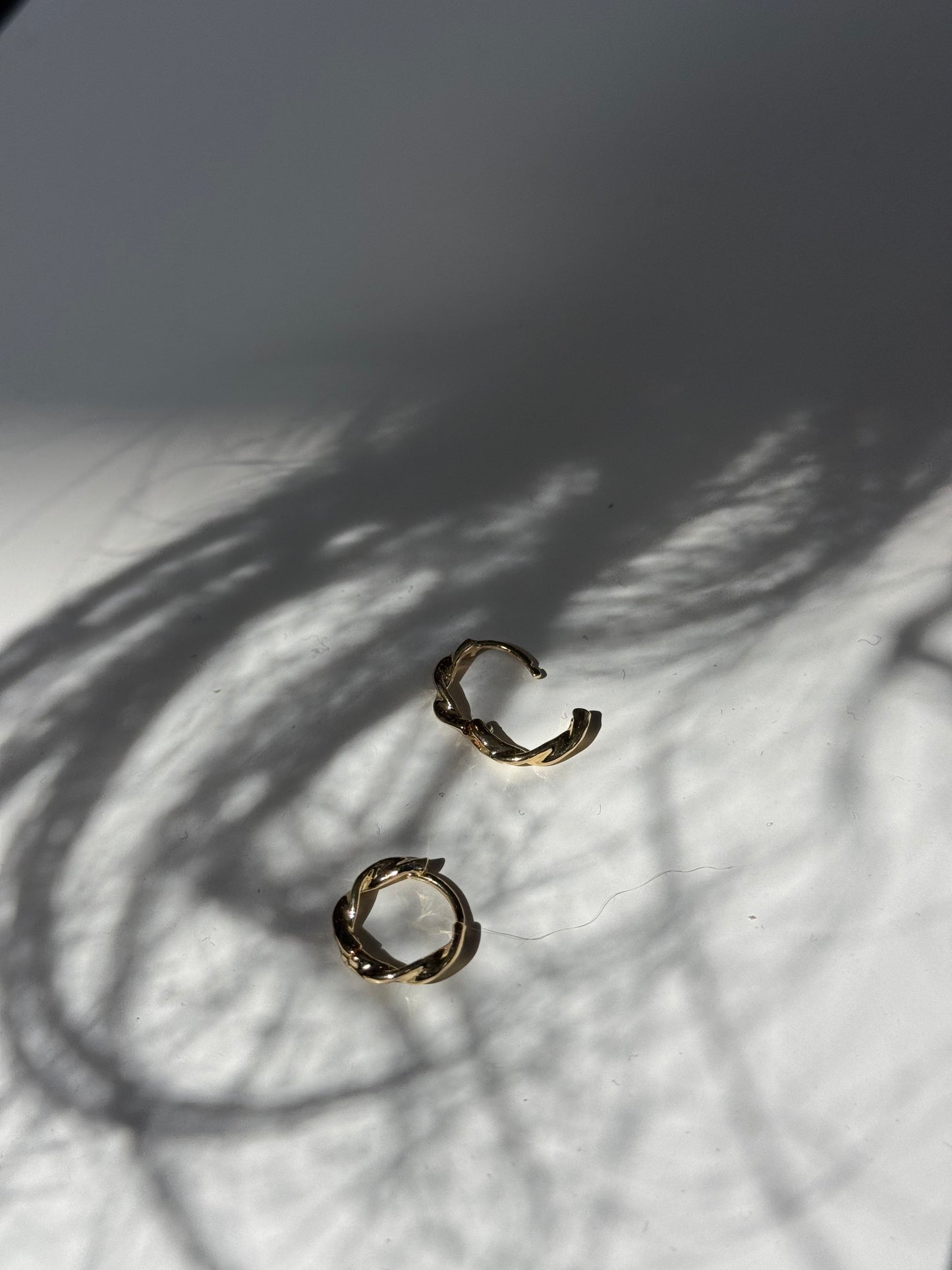 Devon Classic Twist Plated Mini Hug Hoop Earring In Gold