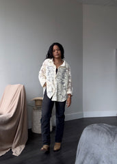 Janice Straight Leg Cowboy Bootcut Classic Jean In Vintage Black