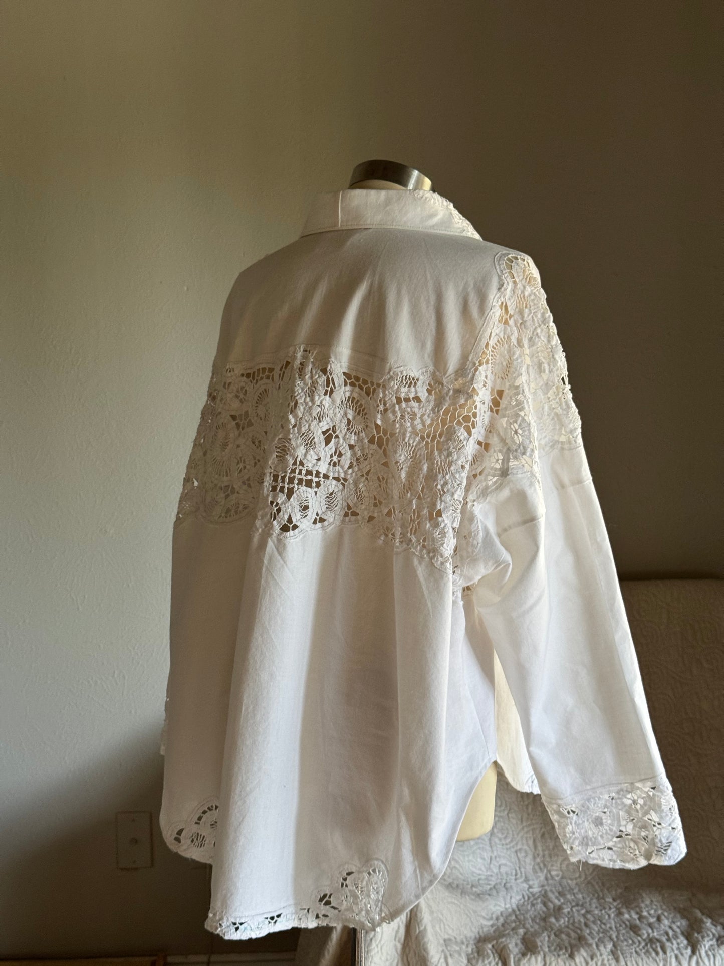 Ladell Handcrafted Vintage Tie Front Shacket