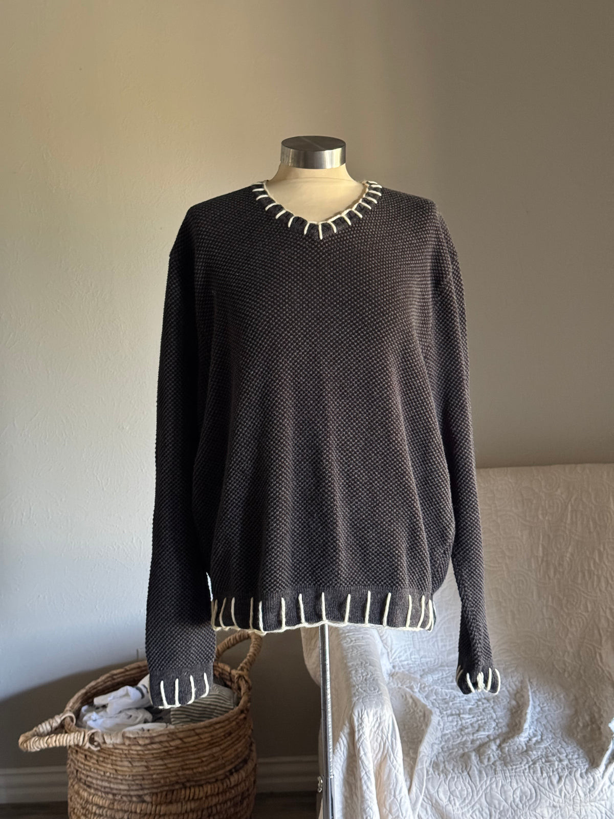 Joe Handcrafted Blanket Stitch Sweater