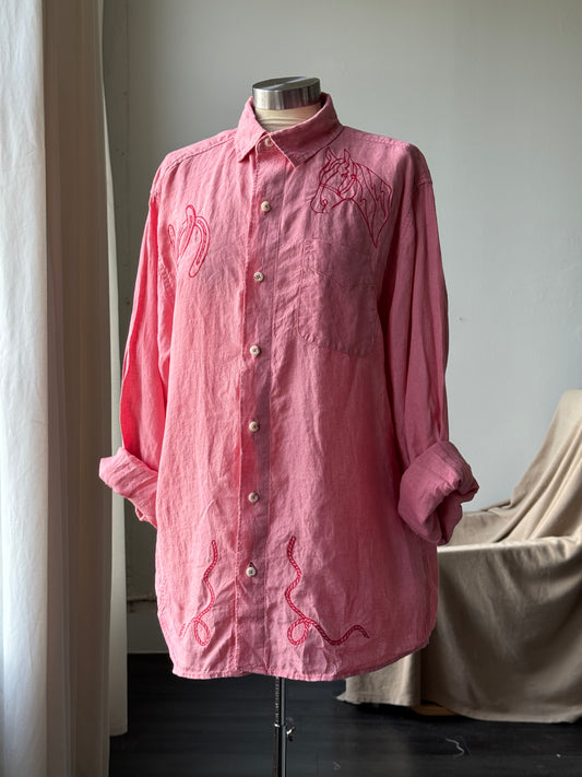 Jaxson Handcrafted Embroidered Button Down