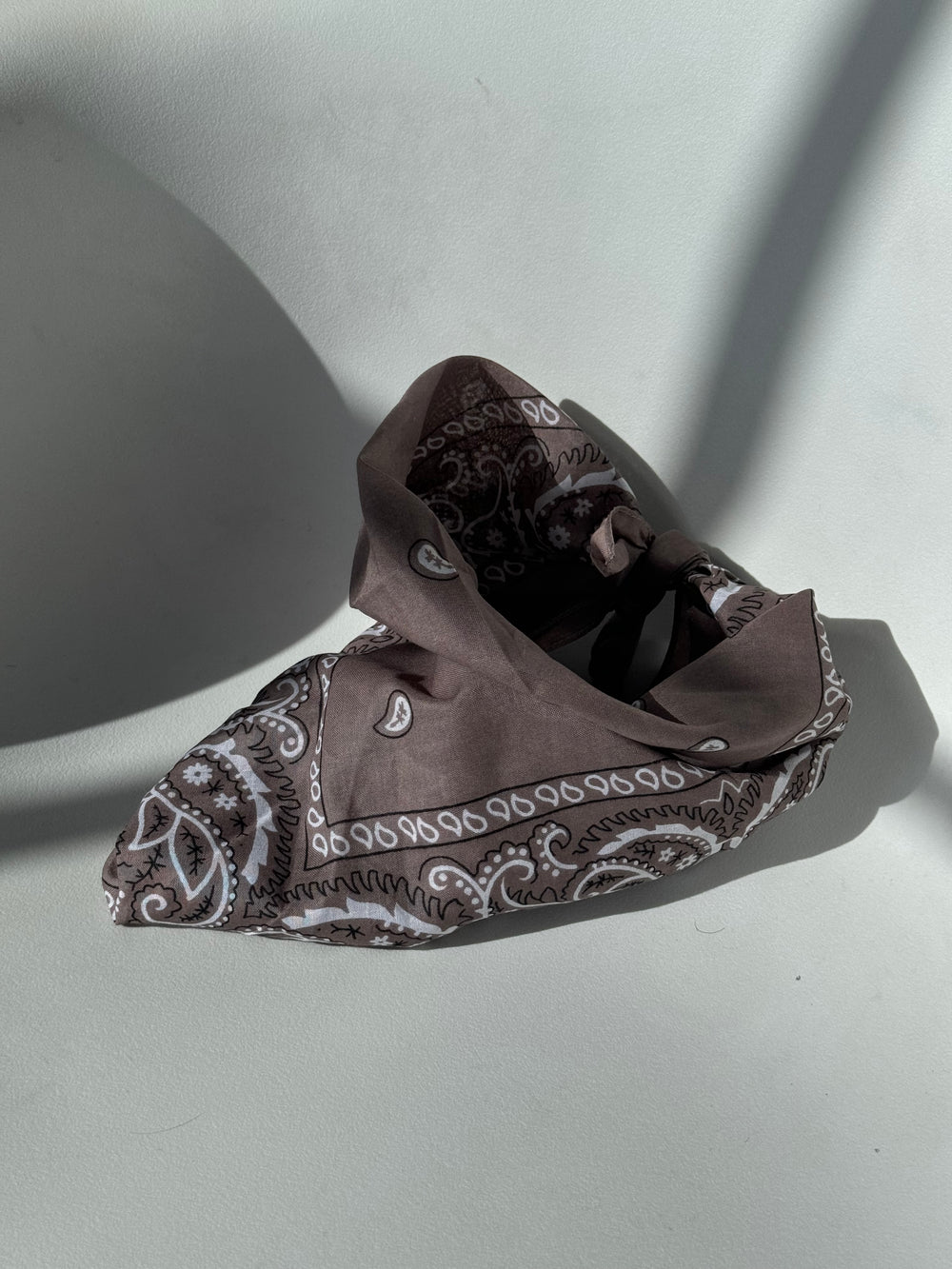 Garret Classic Cotton Bandana ￼In Moss Brown