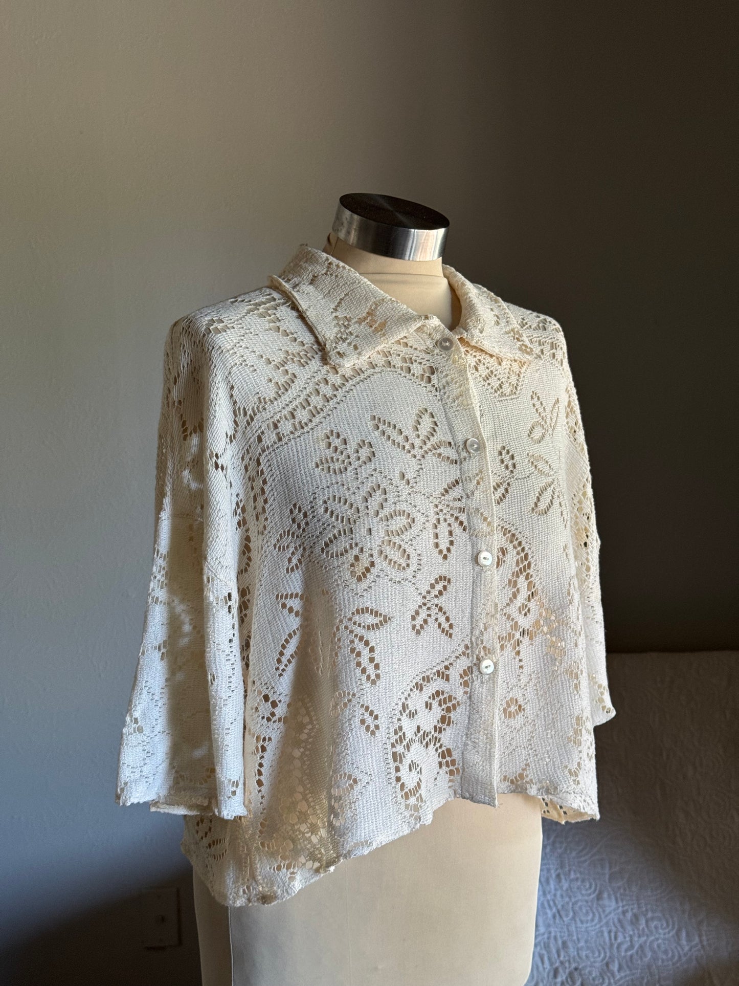 Judy Handcrafted Vintage Button Down In Natural