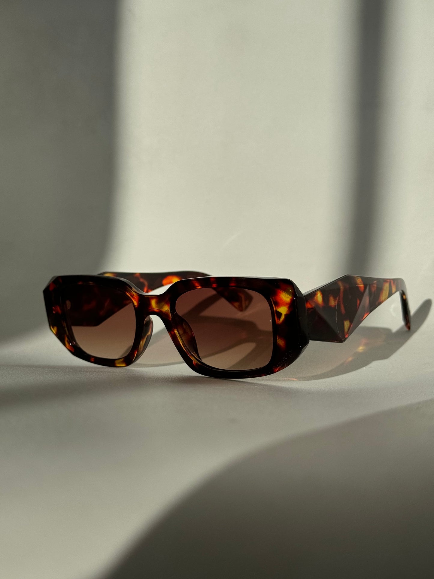 Tammy Square & Geo Sunglasses In Tortoise