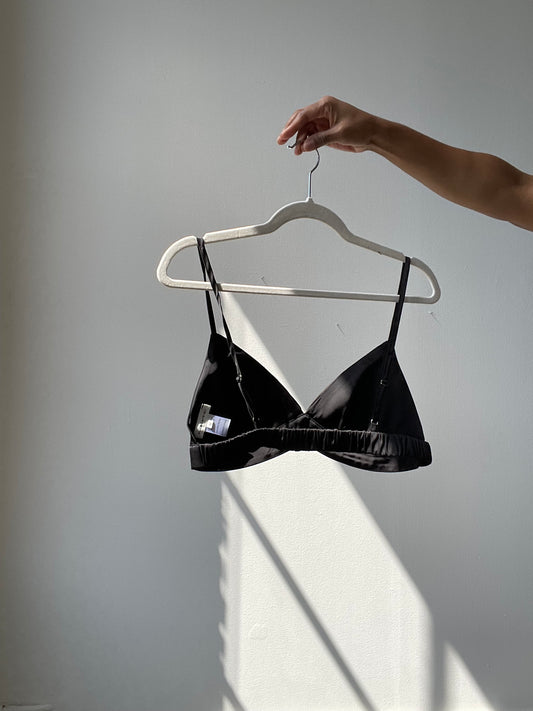 Lamesa Like Butter Bralette In Black