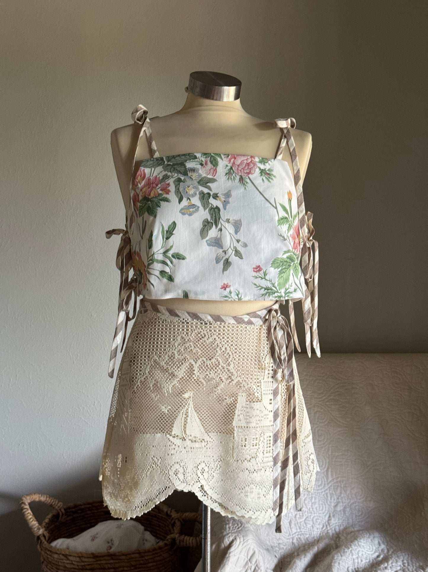 Katie Handcrafted Side Tie Top