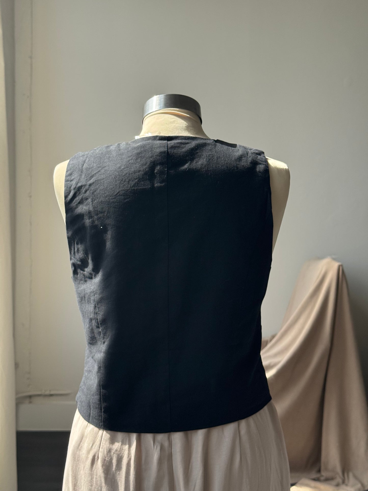 Sonia Classics Cotton Vest In Black