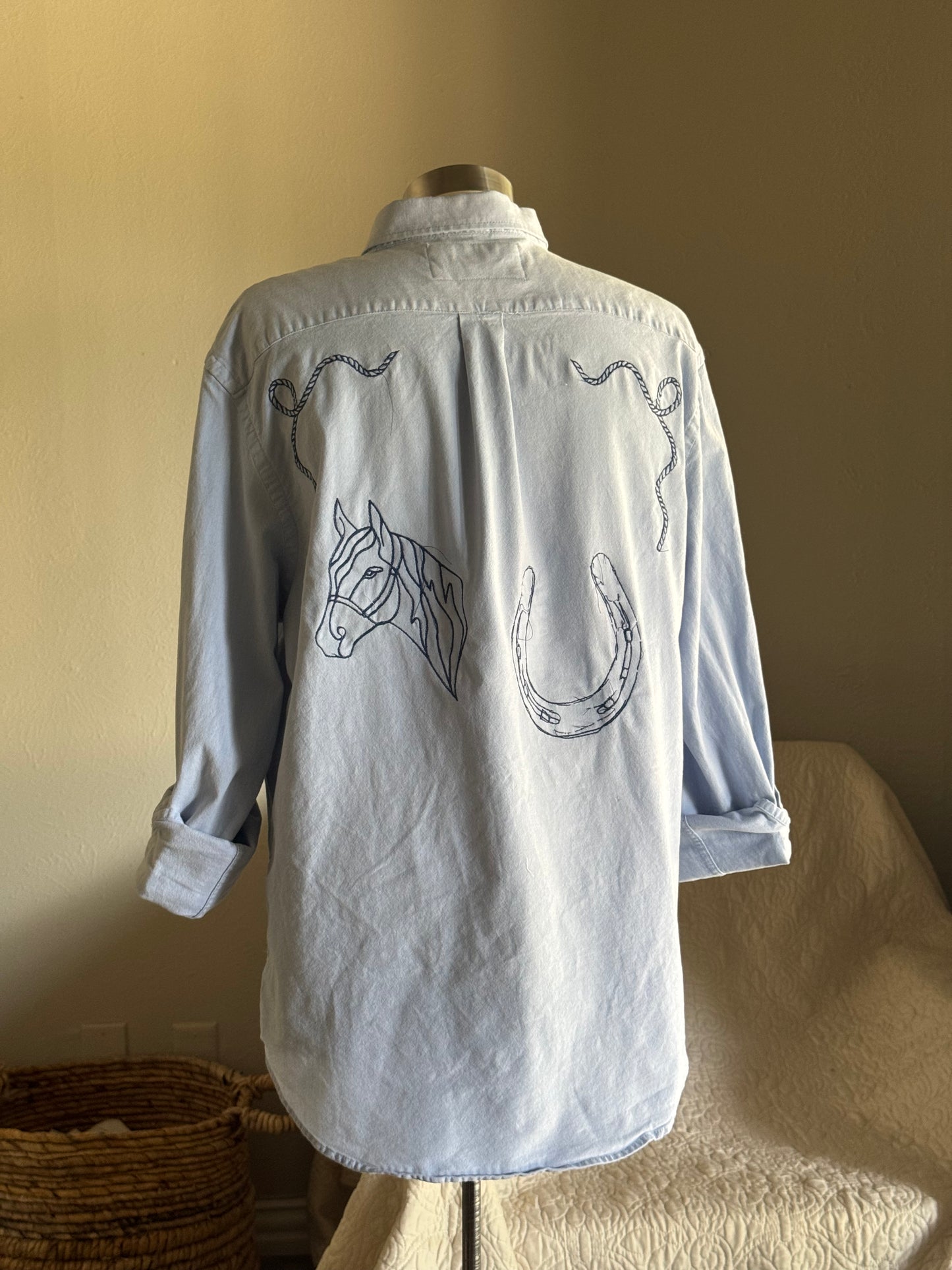 Jaxson Handcrafted Embroidered Button Down