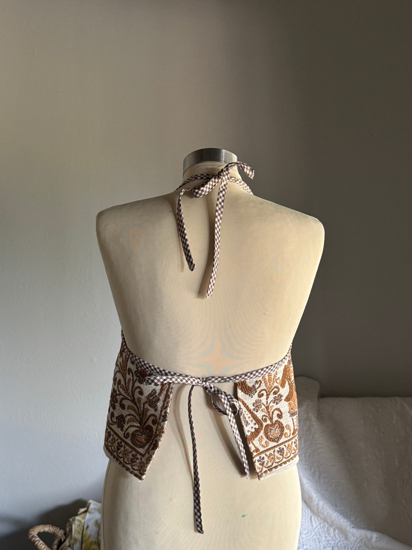 Brenda Handcrafted Vintage Tapestry Halter Top