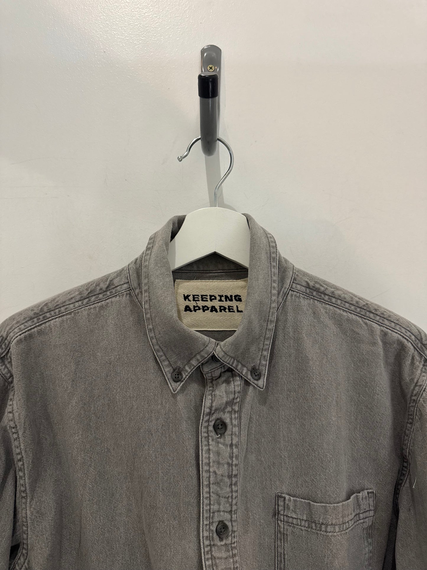 Jaxson Handcrafted Embroidered Button Down Long Sleeve Denim Shirt