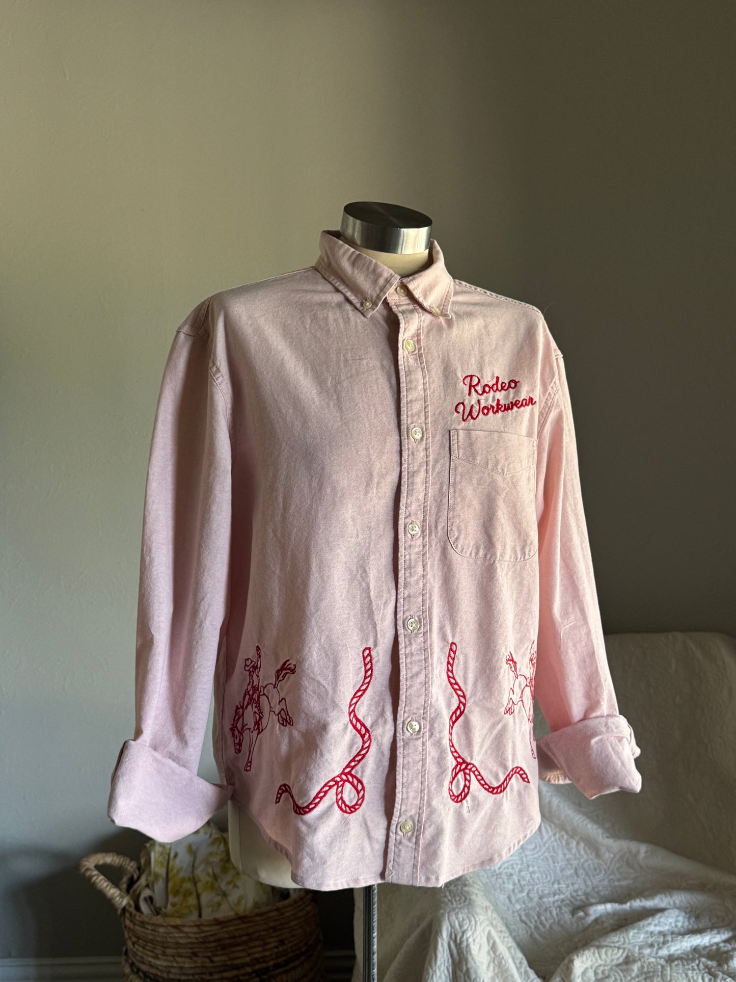 Jaxson Handcrafted Embroidered Button Down