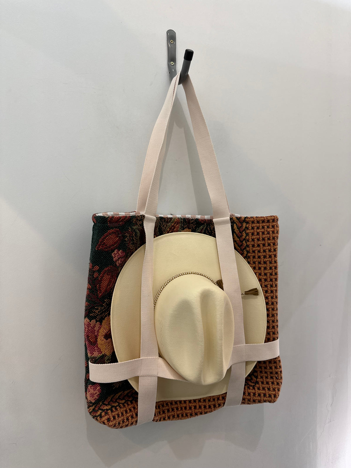 Haselden Handcrafted Tapestry Hat Holder Tote Bag