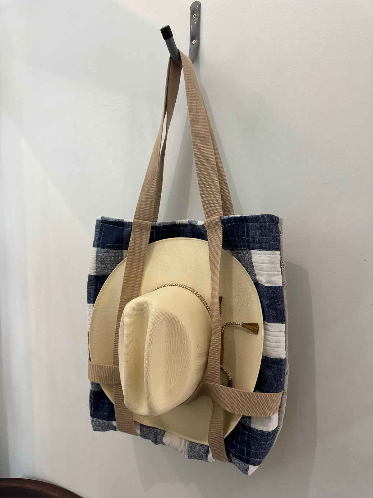 Haselden Handcrafted Hat Holder Quilted Tote Bag