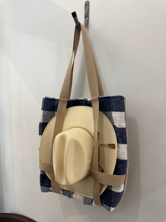 Haselden Handcrafted Hat Holder Quilted Tote Bag