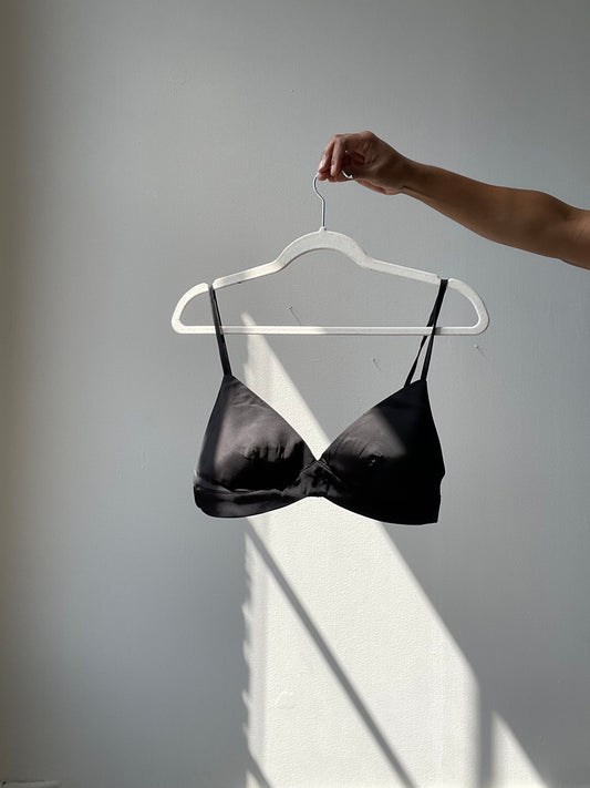 Lamesa Like Butter Bralette In Black