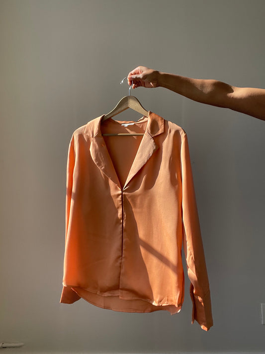 Paige Single Front Closure Top In Melon
