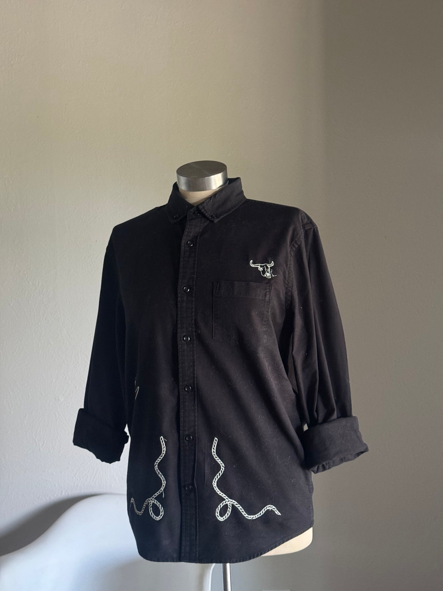 Jaxson Handcrafted Sad Songs Cotton Button Down Long Sleeve