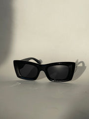 Paisley Retro Cut Sunglasses In Black