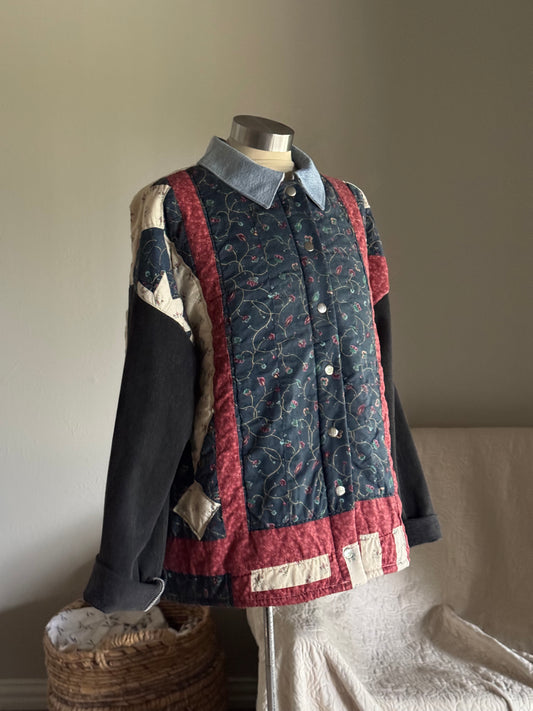 Joseph Handcrafted Vintage Quilt Jacket