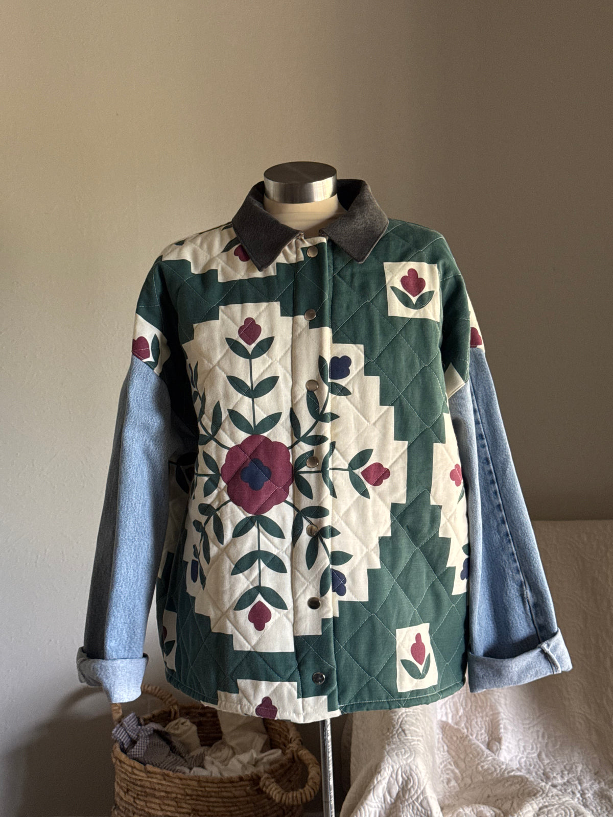 Joseph Handcrafted Vintage Quilt Jacket