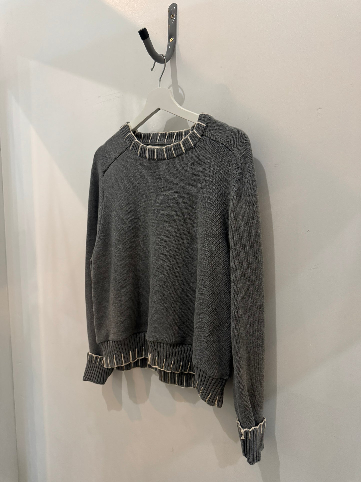 Classic Joe Handcrafted Blanket Stitch Pullover Sweater