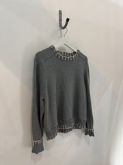 Classic Joe Handcrafted Blanket Stitch Pullover Sweater