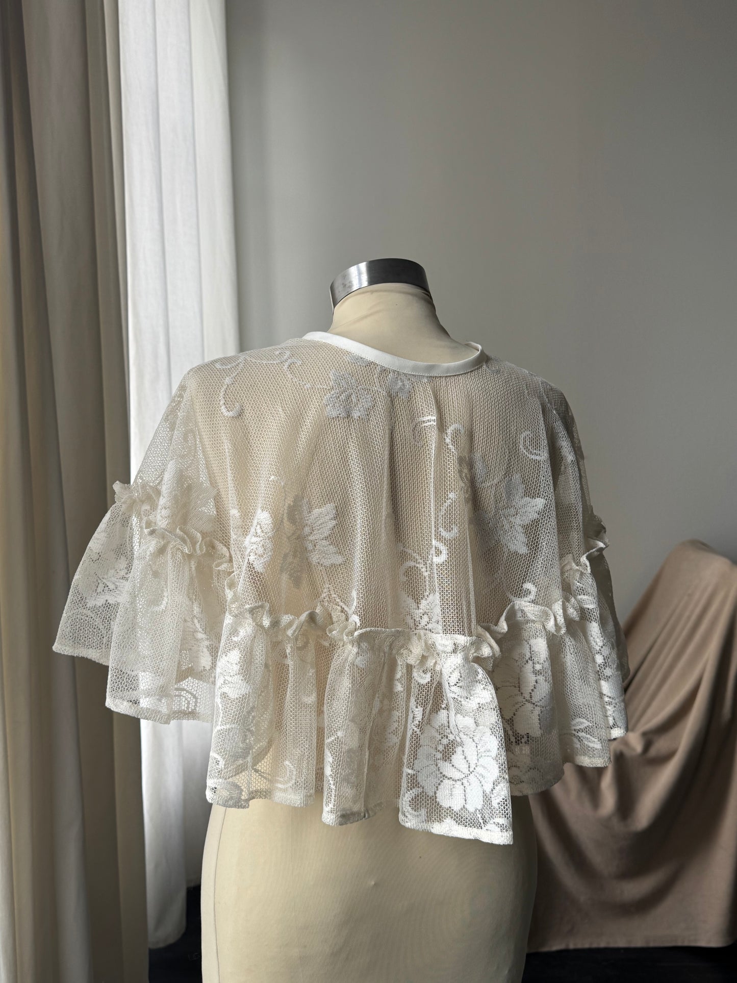 Jernigan Handcrafted Vintage Lace Capelette