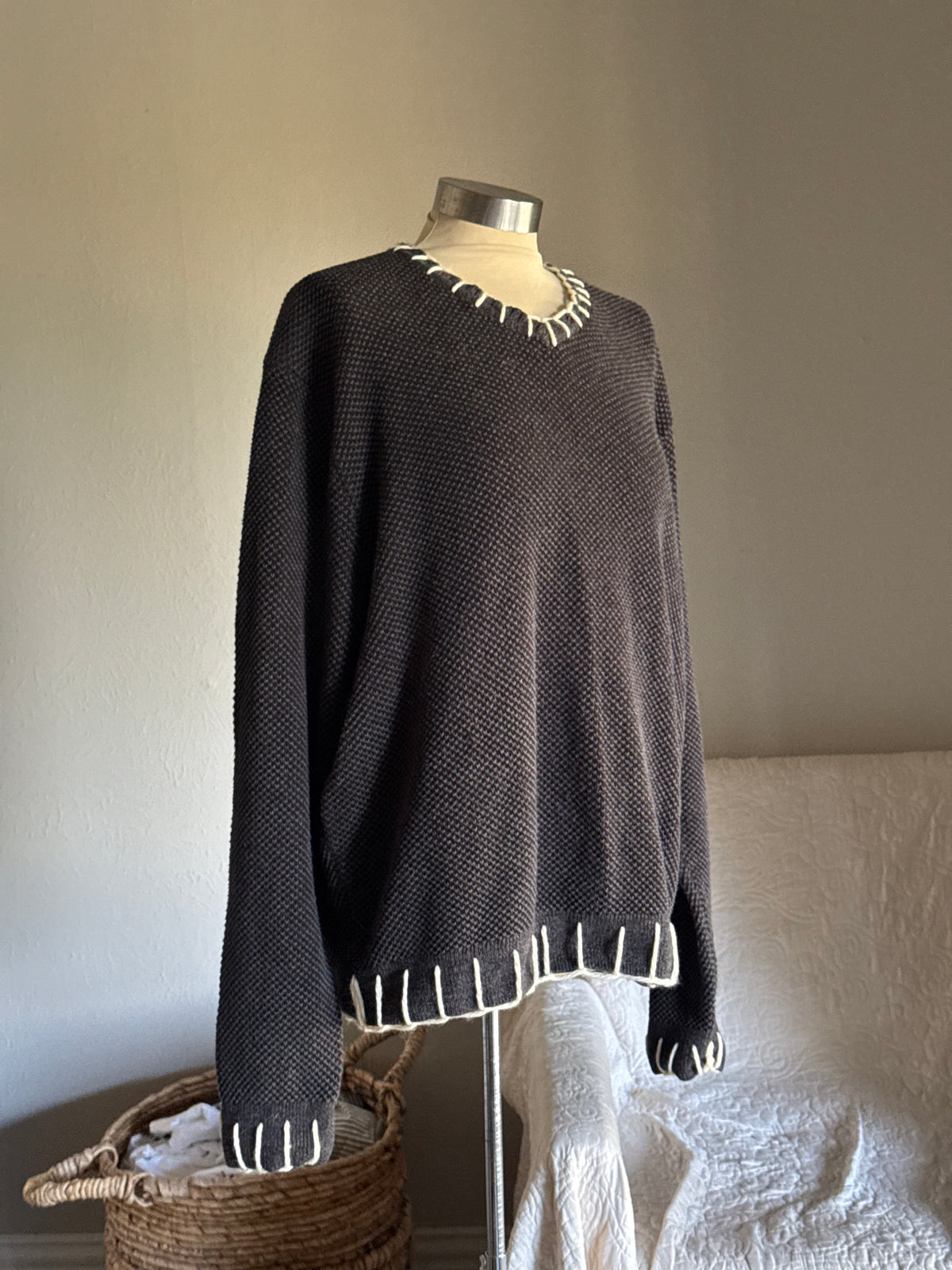 Joe Handcrafted Blanket Stitch Sweater