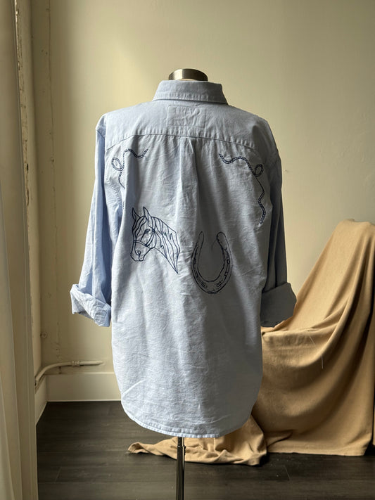 Jaxson Handcrafted Embroidered Button Down