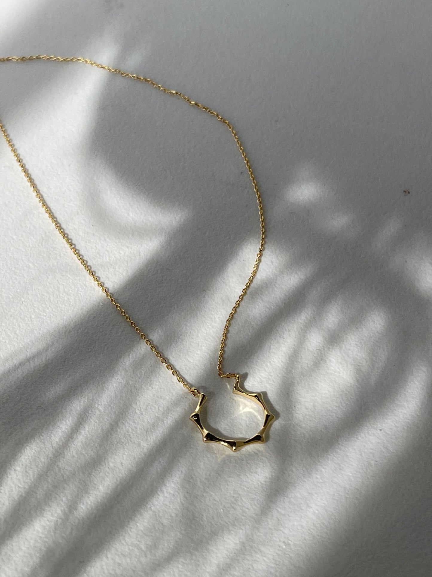Crown 14k Gold Dipped Necklace
