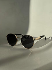 David Classic 80s Style Sunglasses In Gold