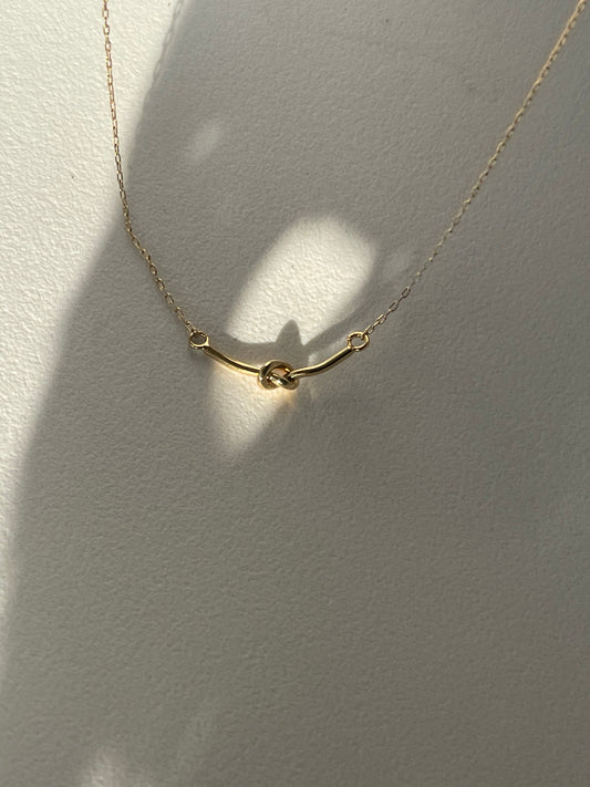 Forget Me Knot 18K Gold Plated Necklace