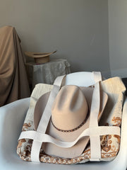 Magnus Vintage Handcrafted Tote Hat Holder Bag
