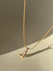 Teagan Boot Charm Necklace In Gold
