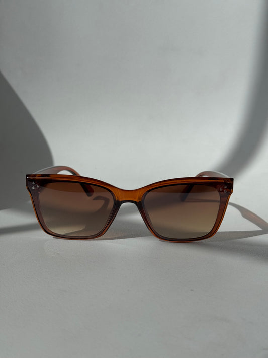 Tangi Triple Stud Classic Sunglasses In Brown