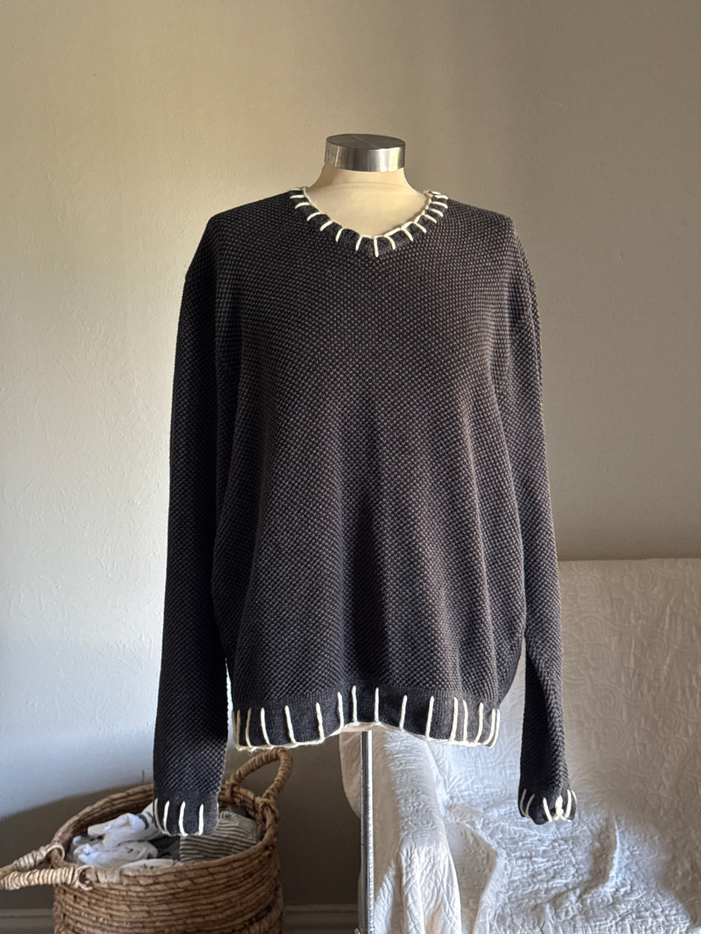 Joe Handcrafted Blanket Stitch Sweater