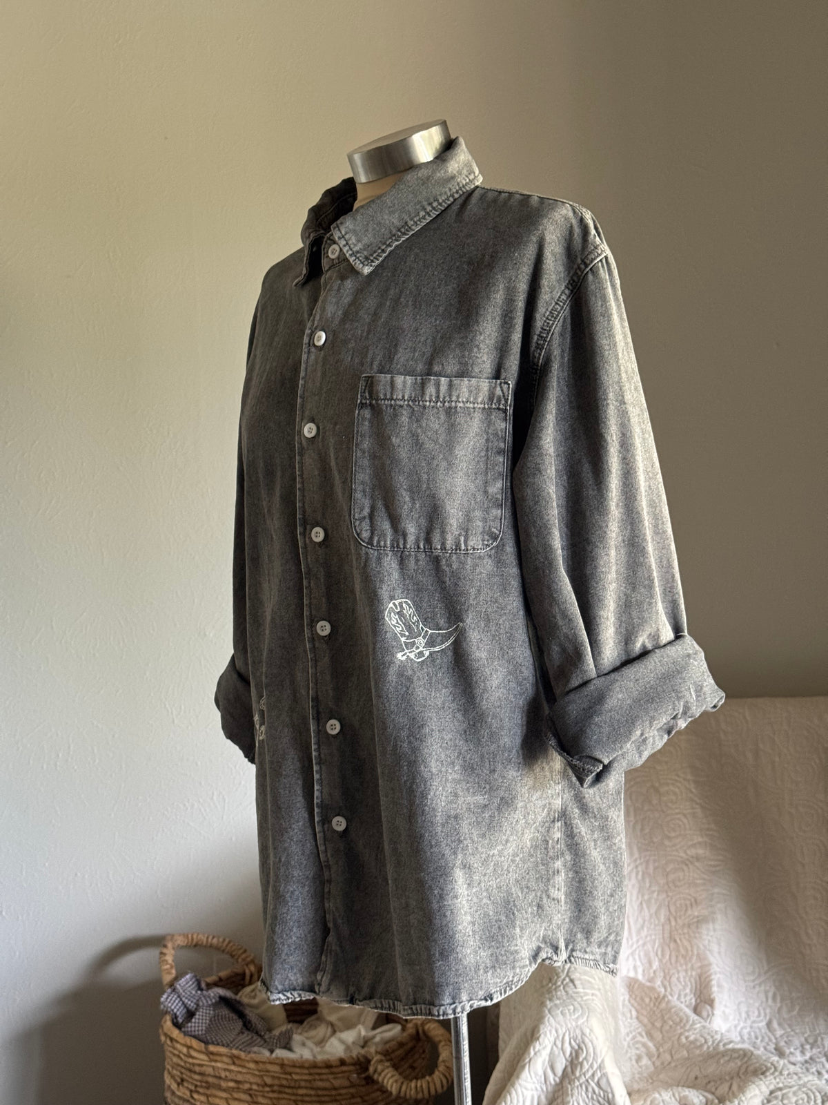 Jaxson Handcrafted Embroidered Button Down
