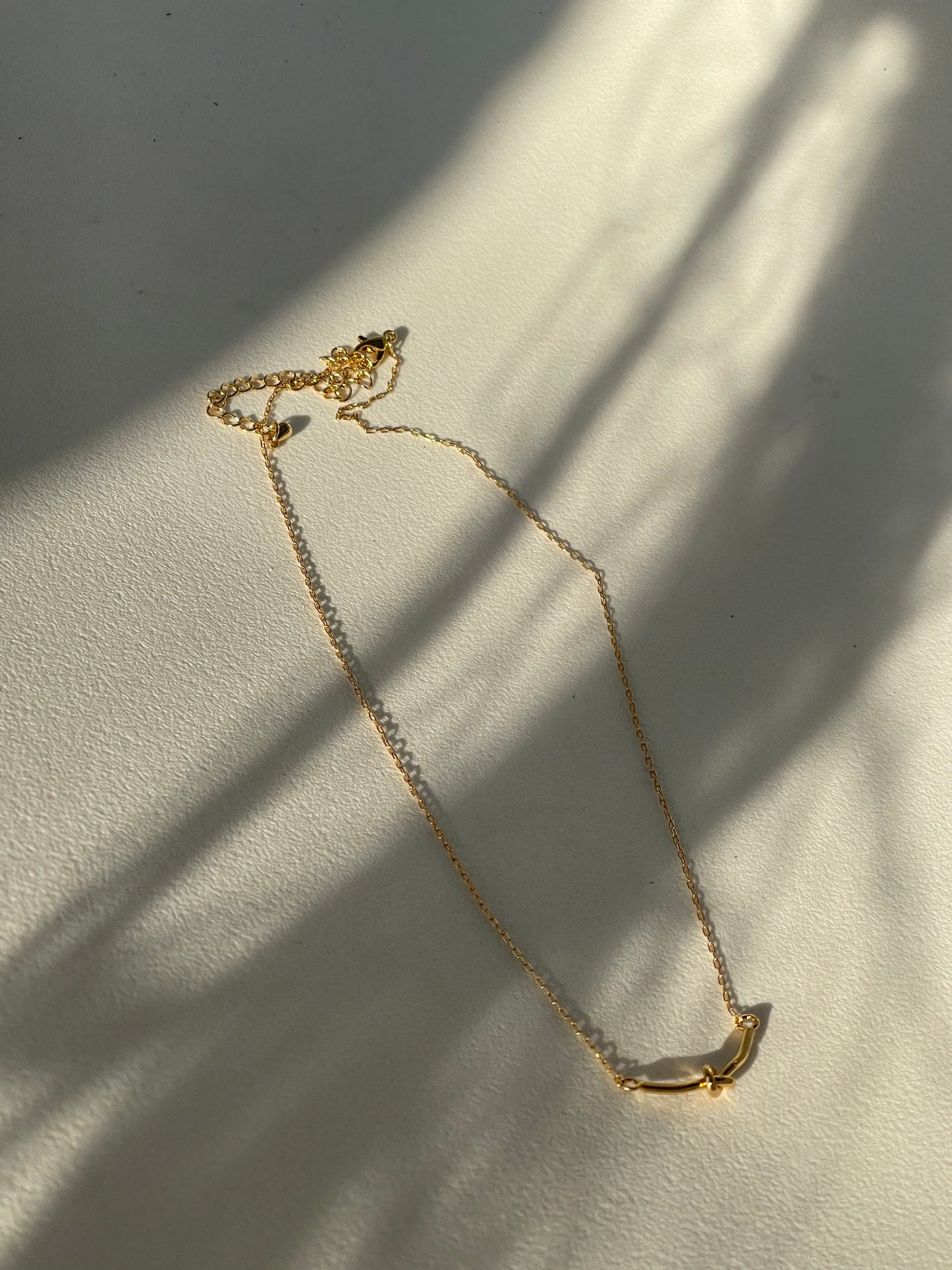 Forget Me Knot 18K Gold Plated Necklace